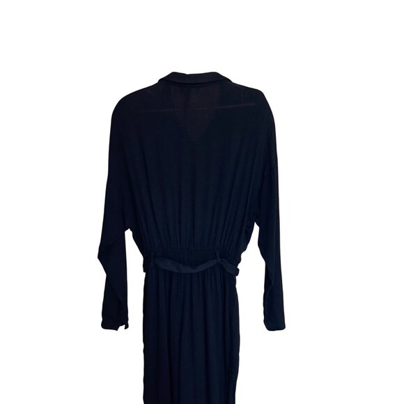 Carole Little Saint Tropez West Vintage Womens Jumpsuit Size 10 Black Crepe - Picture 5 of 15